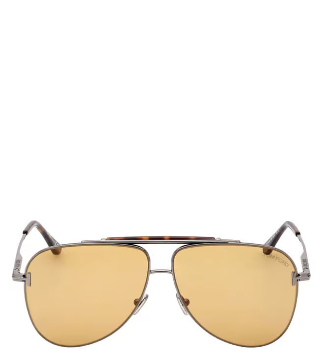 Tom Ford Pilot Brown Lens Sunglasses for Men