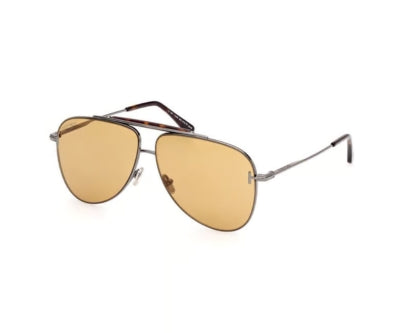 Tom Ford Pilot Brown Lens Sunglasses for Men