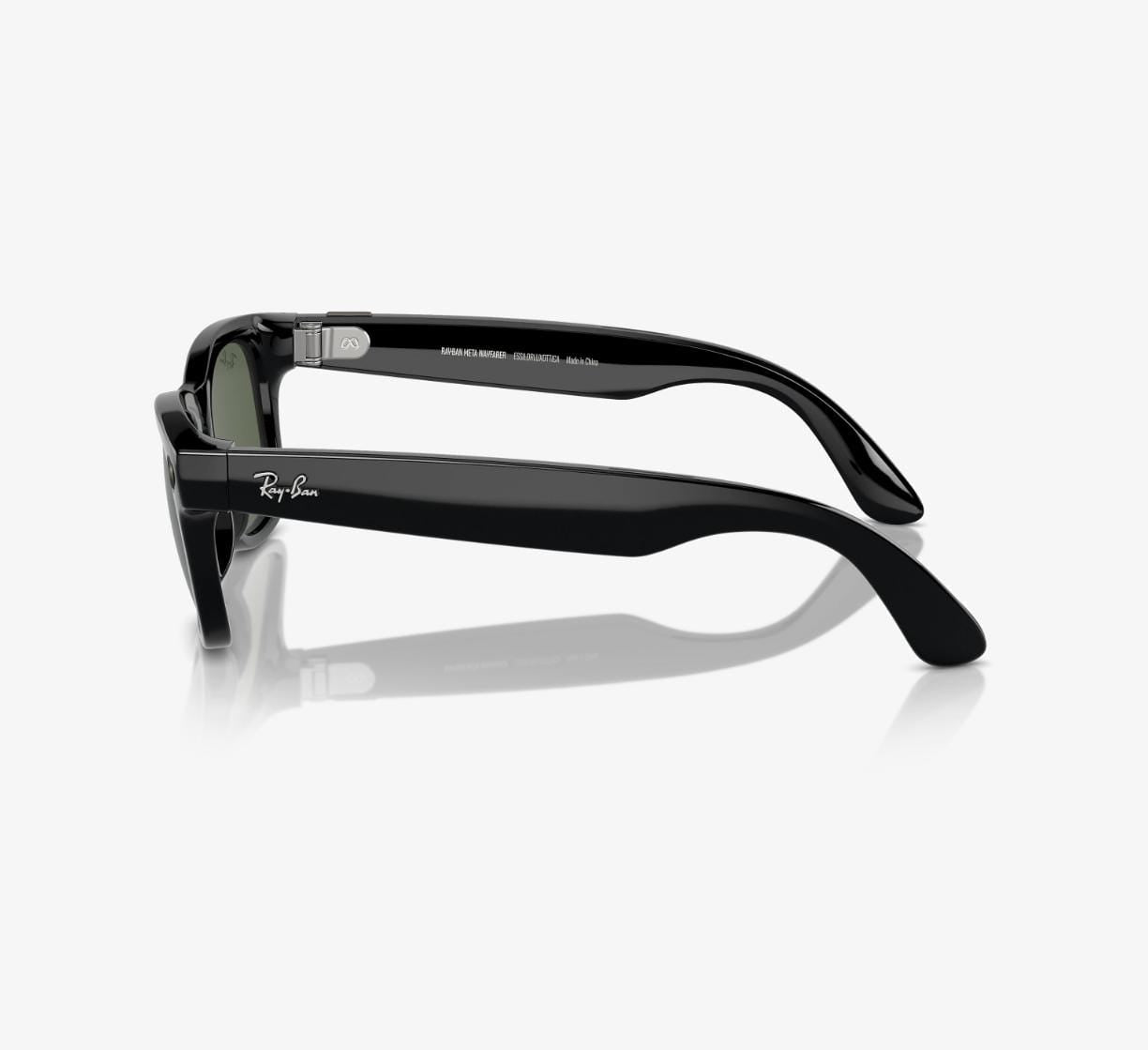 RAY-BAN I META WAYFARER SHINY BLACK-GEN 1